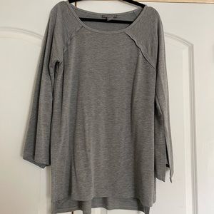 Gray sweater top